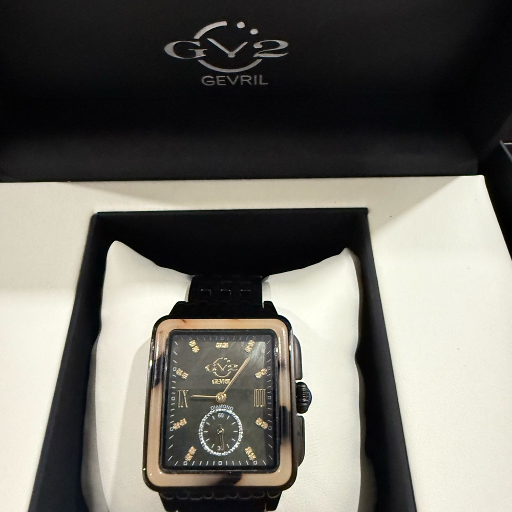 Gevril Black Women's Watch - Picture 2 of 8
